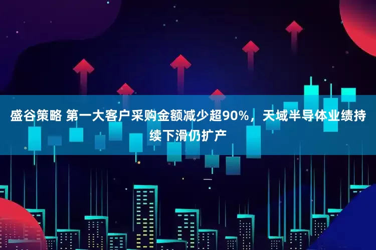 盛谷策略 第一大客户采购金额减少超90%，天域半导体业绩持续下滑仍扩产